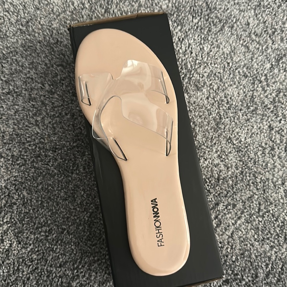 Clear sandals